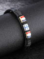 thumb Personalized Artificial Leather Band Cross Bracelet 2