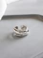 thumb 925 Sterling Silver With Antique Silver Plated Irregular free size Rings 0