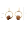 thumb Alloy With Gold Plated Simplistic Geometric Drop Earrings 1