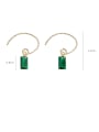 thumb Alloy With Gold Plated Simplistic Geometric Hook Earrings 3