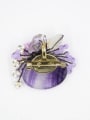 thumb Elegant Purple Gemstone Flowers Women Brooch 1