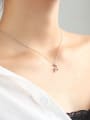 thumb 925 Sterling Silver With Cubic Zirconia Cute Animal  Small elk Necklaces 1