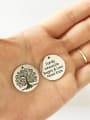 thumb Stainless Steel With Trendy Round with tree and words Charms 1
