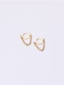 thumb Titanium With Gold Plated Simplistic Geometric Clip On Earrings 0
