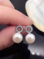 thumb Simple Freshwater Pearl Hollow Round stud Earring 1