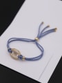 thumb Button Shaped Rope Stretch Bracelet 0
