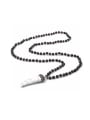 thumb Tooth Shaped Pendant Western Style Necklace 0