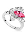 thumb Fashion Marquise austrian Crystal Little Swan Alloy Ring 2