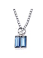 thumb Square-shaped S925 Silver Necklace 0