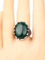 thumb Retro style Oval Stone Crystals Alloy Ring 1
