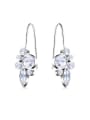 thumb Elegant Geometric Shaped Zircon Drop Earrings 0