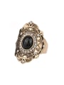 thumb Ethnic style Oval Besin stone Crystals Alloy Ring 0