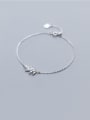 thumb 925 Sterling Silver With Cubic Zirconia  Fashion Leaf Bracelets 2