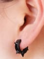 thumb Stainless Steel With Black Gun Plated Trendy Geometric Clip On Earrings 1