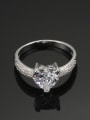 thumb Engagement Jewelry Heart AAA Zircon Ring 1