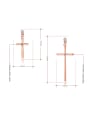 thumb Exquisite Rose Gold Plated Austria Crystal Cross Two Pieces Jewelry Set 1