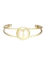 thumb 18K Gold Plated Artificial Pearl Bangle 0