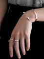 thumb 925 Sterling Silver With Glossy Simplistic Round  Opening Bangles 4