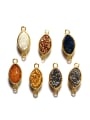 thumb Marquise Agate Stone Gold Plated Pendant 2