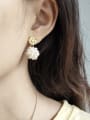 thumb 925 Sterling Silver With Gold Plated Classic Charm Stud Earrings 0