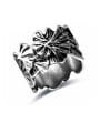 thumb Personality Silver Plated Leaf Shaped Ring 0