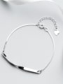 thumb Women Creative Geometric Shaped S925 Silver Bracelet 0
