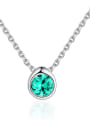 thumb 925 Sterling Silver With Cubic Zirconia Cute Round Necklaces 0