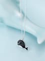 thumb 925 Sterling Silver With Silver Plated Cute Whale Necklaces 1