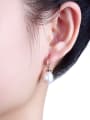 thumb Freshwater Pearl Rose Gold Plated drop earring 1
