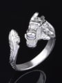 thumb Silver Plated Animal Shaped Fashion Opening Ring 1