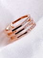 thumb Personality Woman Rose Gold Zircon Ring 1
