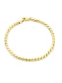 thumb Delicate 18K Gold Plated Twisted Rope Bracelet 0