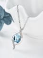 thumb Simple Blue austrian Crystal Necklace 2