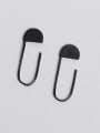 thumb Personalized Clip-shaped Silver Stud Earrings 0