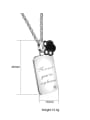 thumb Fashion Heart and Rectangle Lovers Necklace 3