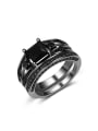 thumb Personalized Black AAA Zirconias Copper Lovers Ring 0