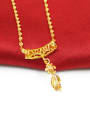 thumb Gold Plated Crown Shaped Pendant 3