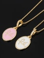 thumb Copper With Enamel Fashion Oval Necklaces 4