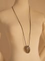 thumb Women Vintage Oval Shaped Necklace 1