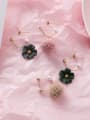 thumb Alloy With Gold Plated Cute Flower Clip On Earrings 2