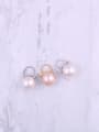 thumb Titanium With Artificial Pearl  Simplistic Round Clip On Earrings 0