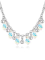 thumb Fashion Water Drop austrian Crystals Little Beads Alloy Necklace 2