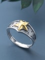 thumb 925 Sterling Silver With Antique Silver Plated  Pentagram  Free Size  Rings 2