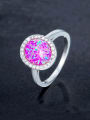 thumb Pink Round-shaped Engagement Ring 0