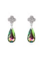 thumb Fashion Shiny Water Drop austrian Crystals Alloy Stud Earrings 0