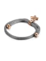 thumb Wire Butterfly Titanium Rose Gold Bracelet 0