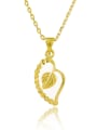 thumb Fashion 24K Gold Plated Heart Shaped Copper Necklace 0
