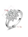 thumb Zircons Fashion Flower-shape Women Ring 1