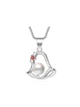 thumb Personalized Hollow Bell Imitation Pearl Pendant 0