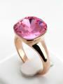 thumb Pink Zircon Luxury Rose Gold Plated Ring 1